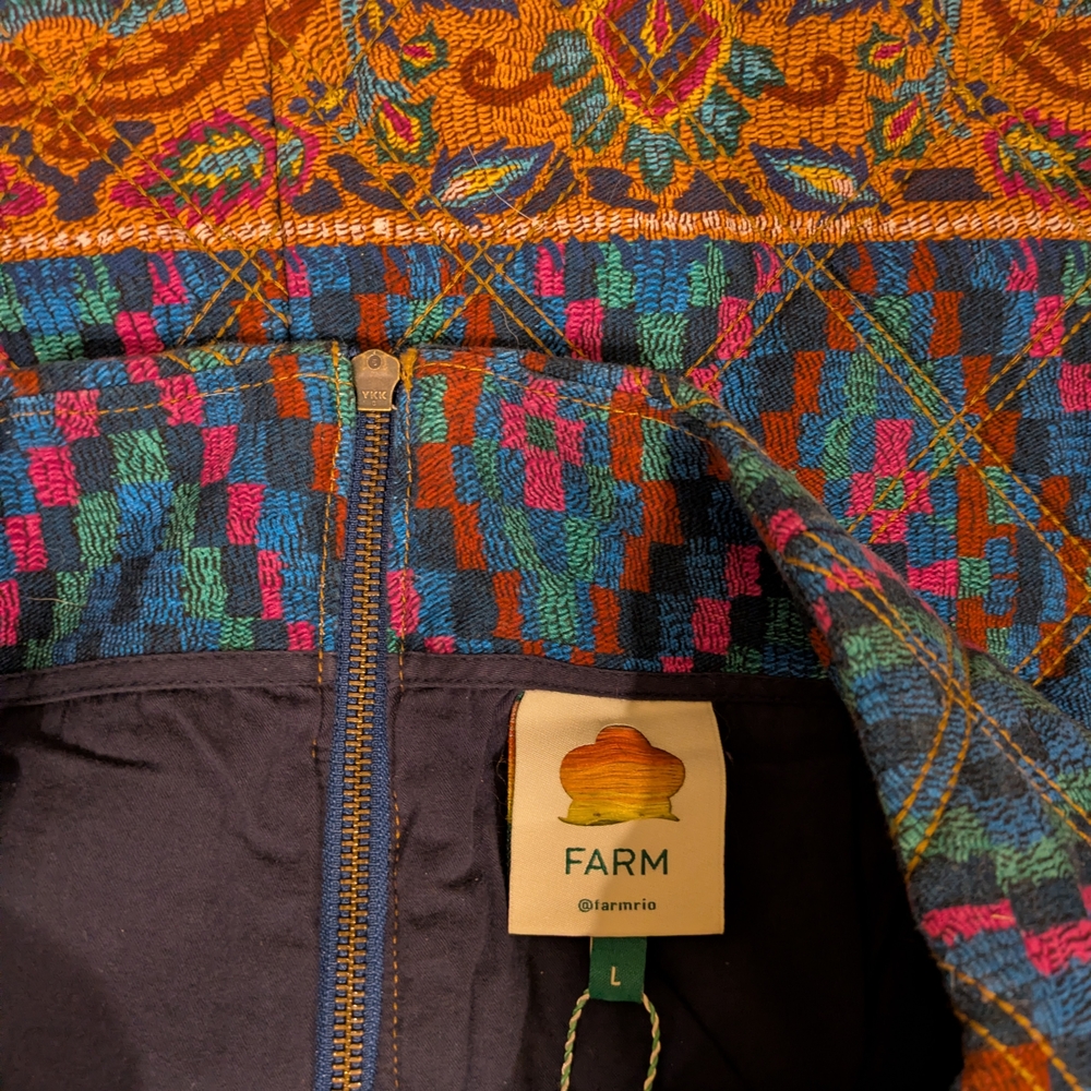 Farm Rio-Multicolor Mini Skirt (Size L) - Picture 4 of 5